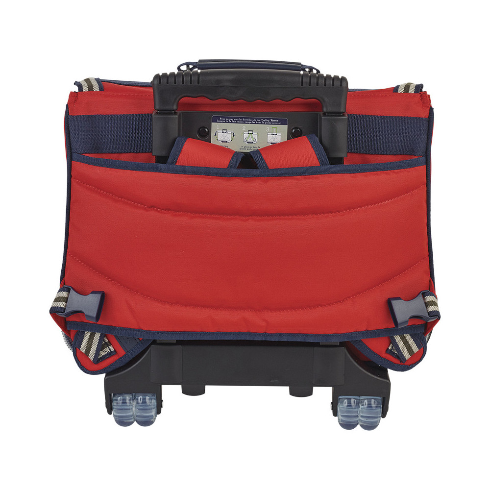 Cartable trolley Antonin rouge