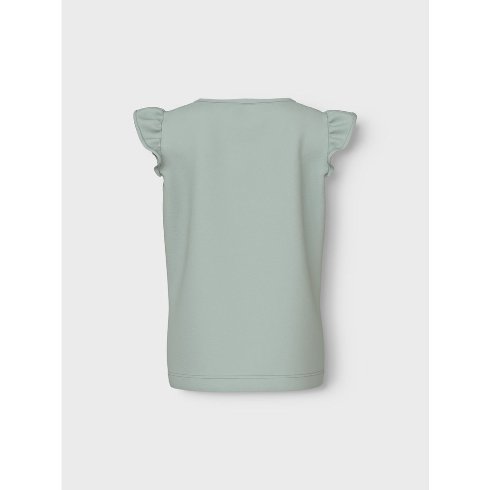 Køb Name It Aqua Gray Yellow Flower Vayana Capsl Top