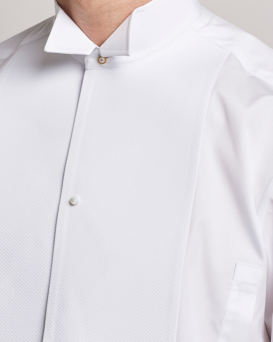 Stenströms Fitted Body XL Sleeve Stand Up Collar Evening Shir White