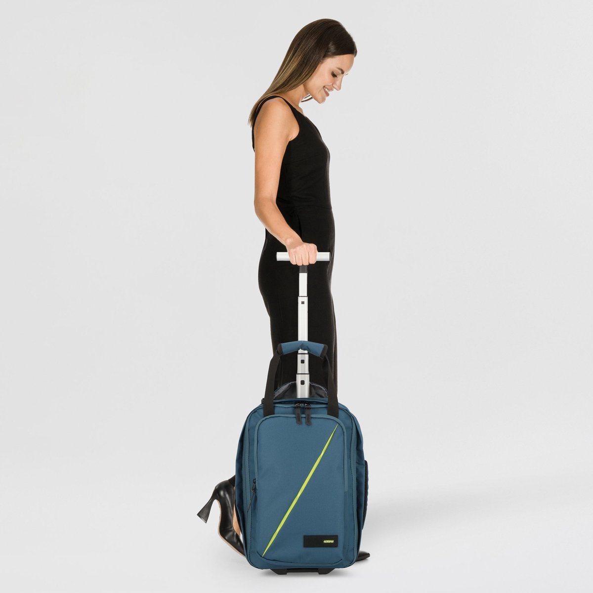 American Tourister Take2Cabin Backpack S Underseater Wheels Harbor Blue