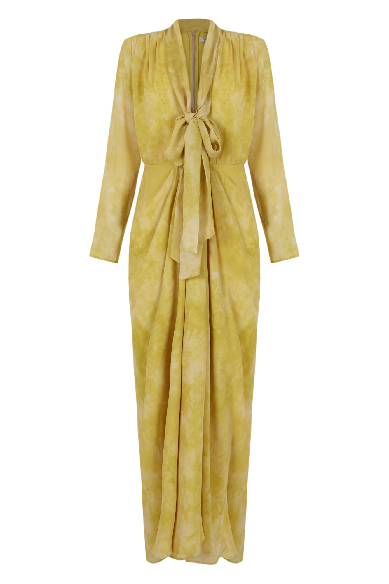 Vestido midi Aurora Degradê - Amarelo