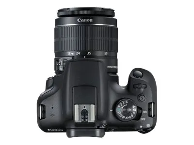 Canon EOS 2000D - Digitalkamera - SLR - 24.1 MP - APS-C - 1080p / 30 fps - 3x optisk zoom EF-S 18-55 mm III objektiv - Wi-Fi, NFC