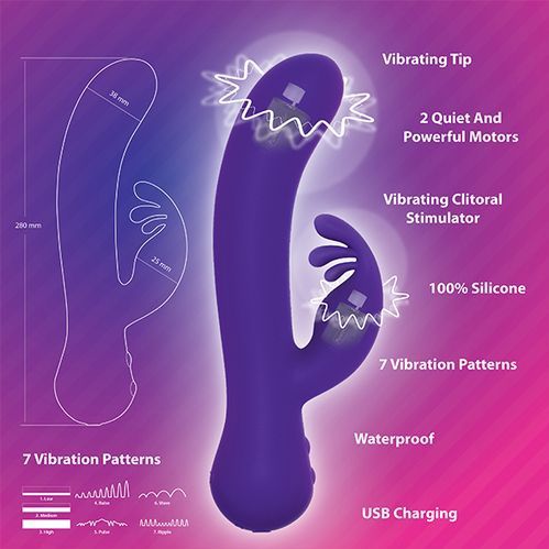 Swan The Empress Tarzan Vibrator - paars