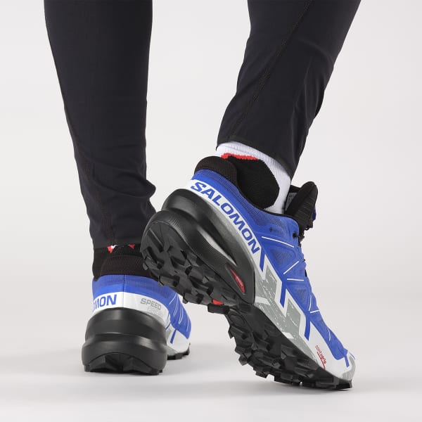 Chaussure trail SALOMON SPEEDCROSS 6 GTX NAUTICAL BLUE/BLACK/WHITE