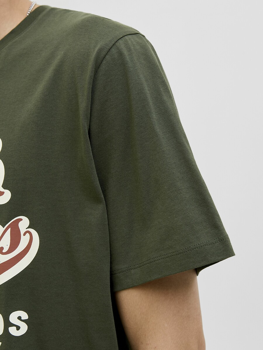 JACK & JONES<br>Camiseta de gola redonda com o logotipo Jje