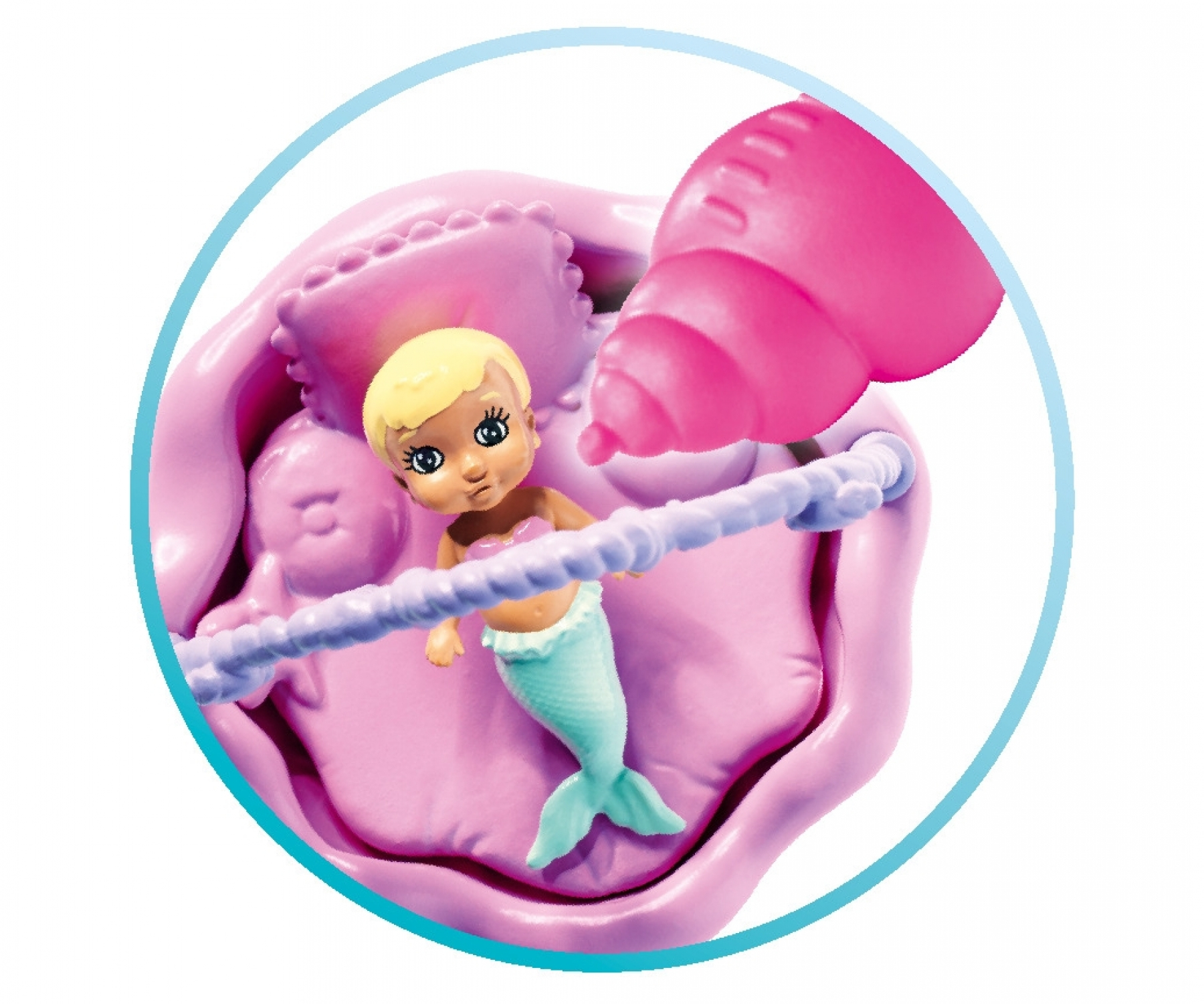 (4-tlg. Set) Kinder Spiel Puppe Schwangere Meerjungfrau Püppchen Spielzeug Meerjungmann inkl. Baby (105733524) - Mermaid Family