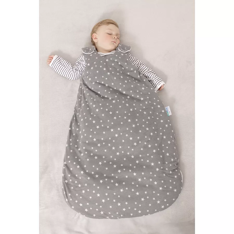 pic Bear Babyschlafsack Sterne grau weiß