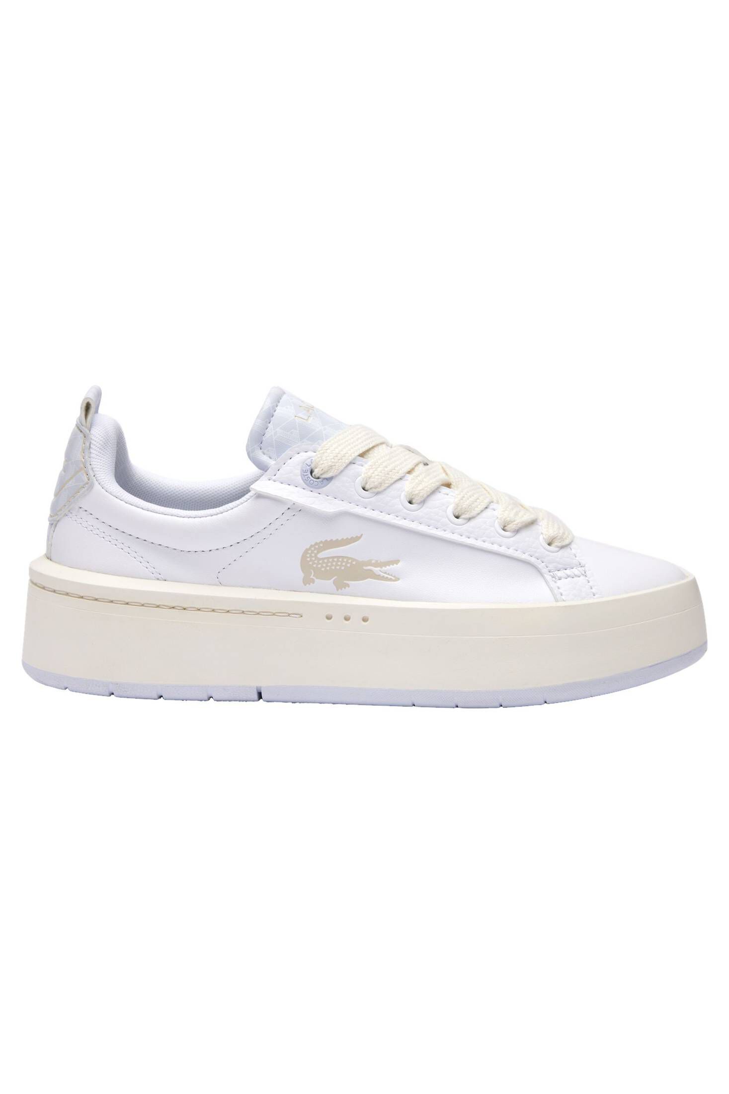 Lacoste| Damen Sneaker CARNABY PLATFORM aus Leder mit Monogramm