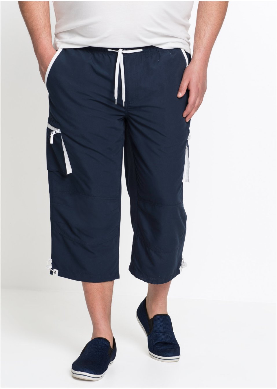 Pantalon 3/4 à enfiler en microfibre