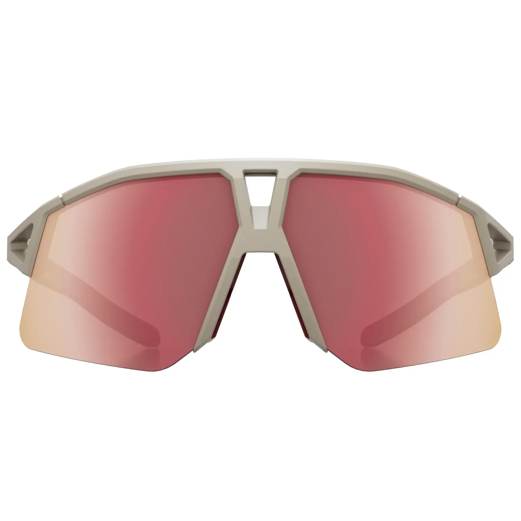 KOO Hype Strade Bianchi Sport Zonnebril Dune Mat met Siena Red Mirror Lens