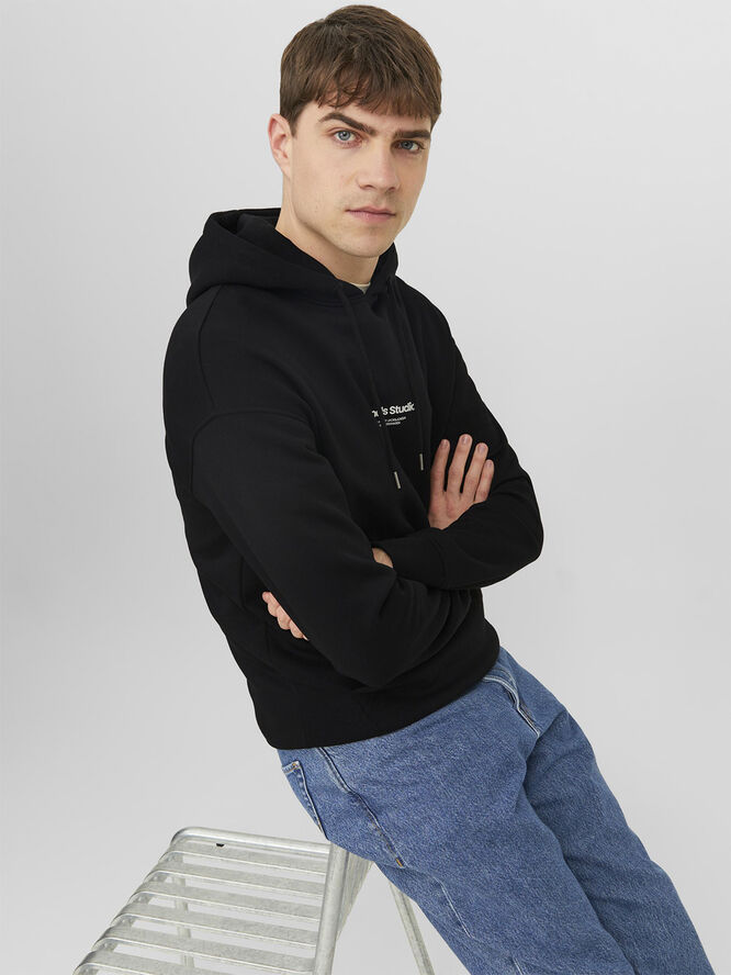 Jack & Jones JORVESTERBRO SWEAT HOOD NOOS Sort