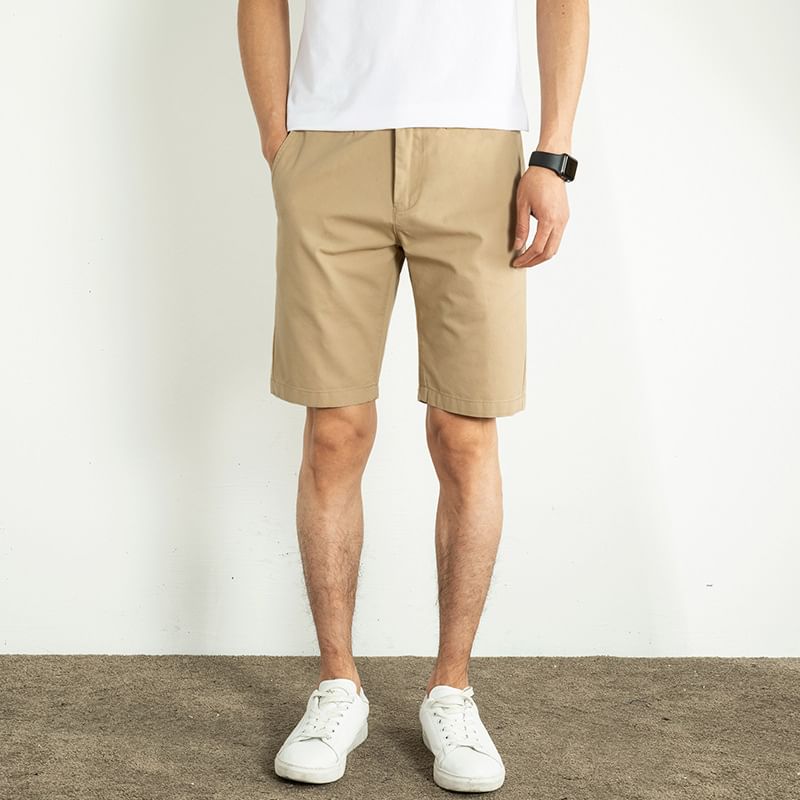 Adotuastic - Mid Rise Plain Shorts