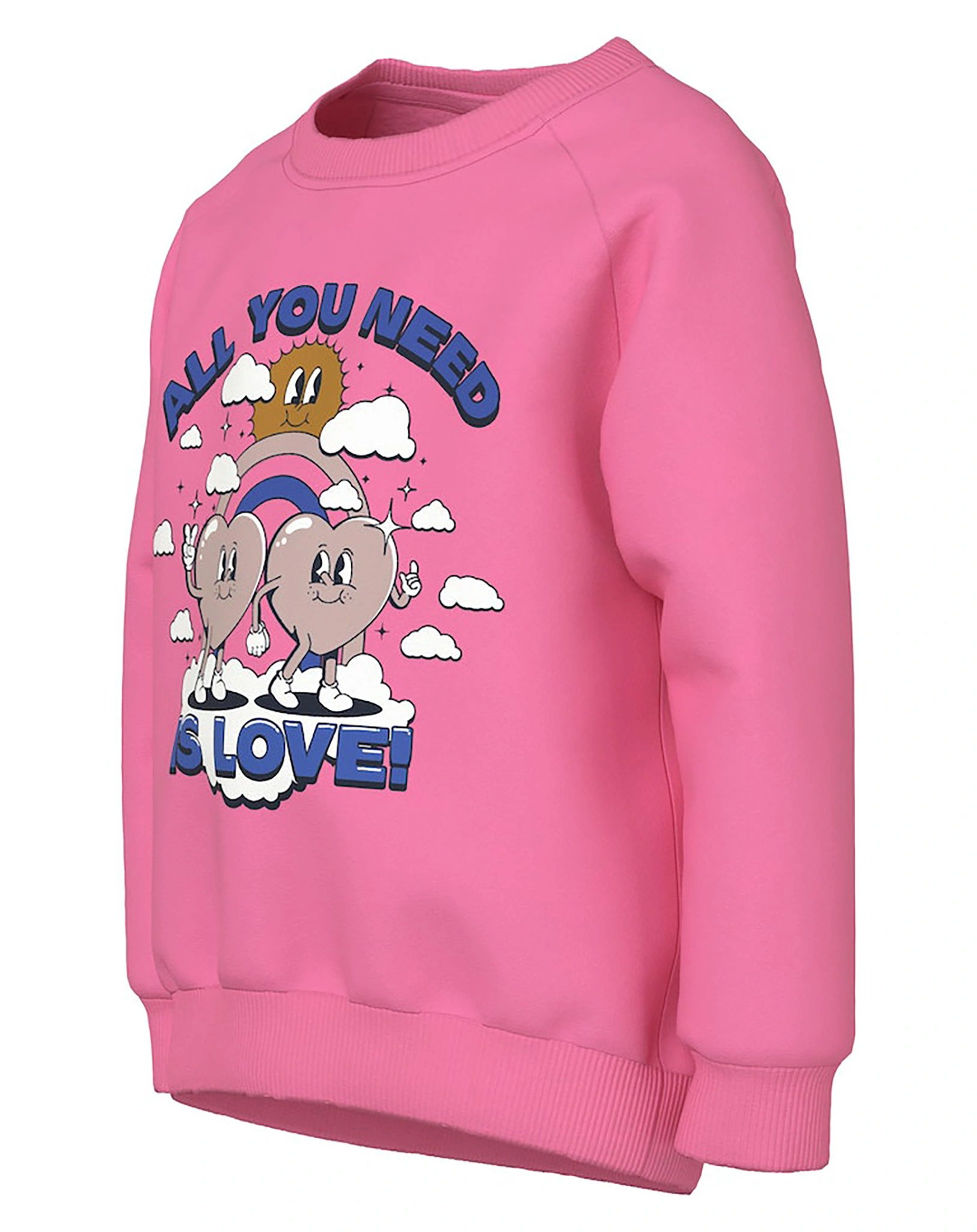Sweatshirt NMFVENUS ALLYOUNEEDISLOVE in pink cosmos