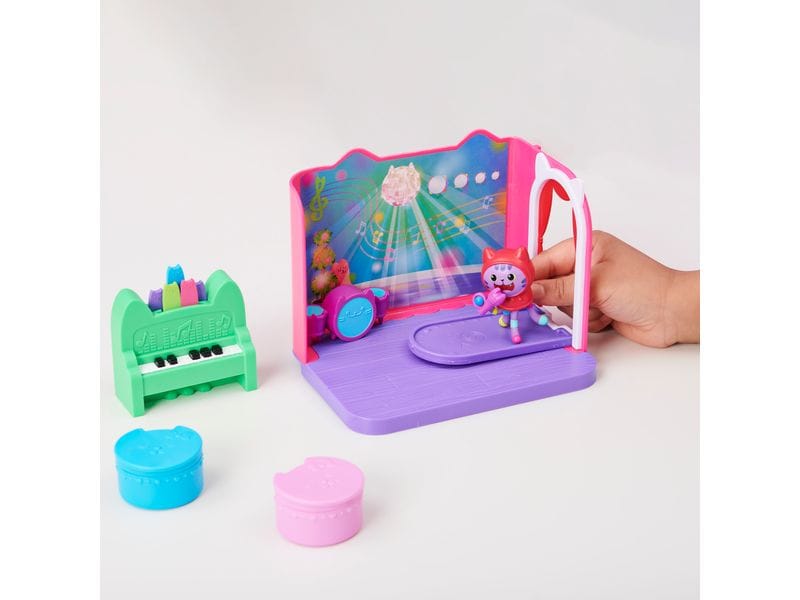 Spinmaster Gabby's Dollhouse Catnips Musikzimmer Deluxe Roo Detailgetreues Deluxe Raum-Set