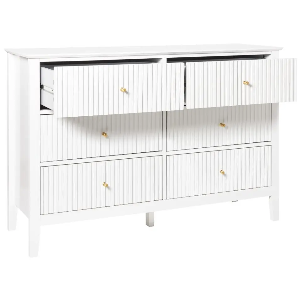ASSISI - Dressoir 6 lades - Wit - MDF