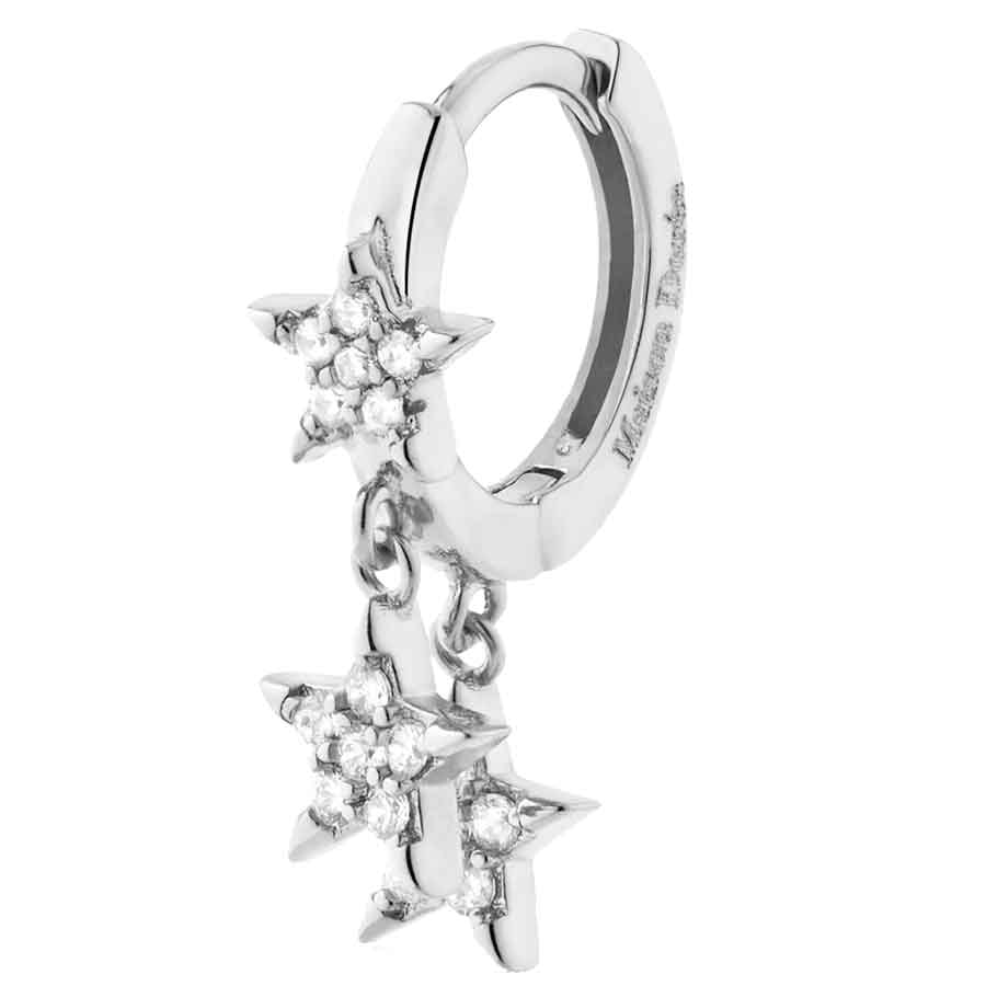 Boucle d'oreille - Cheers - Laiton plaqué argent 10 microns