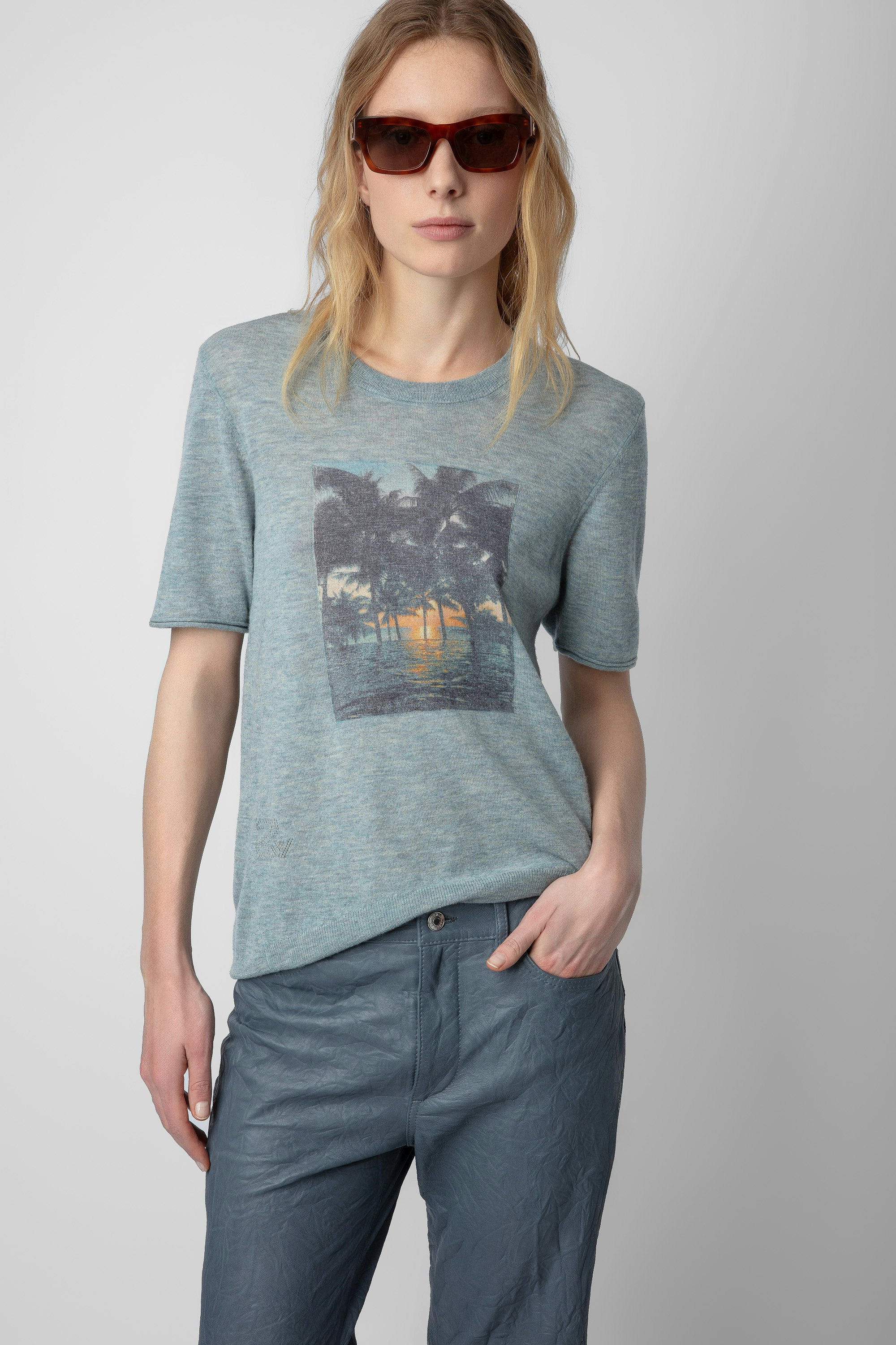Pull Ida Photoprint Cachemire