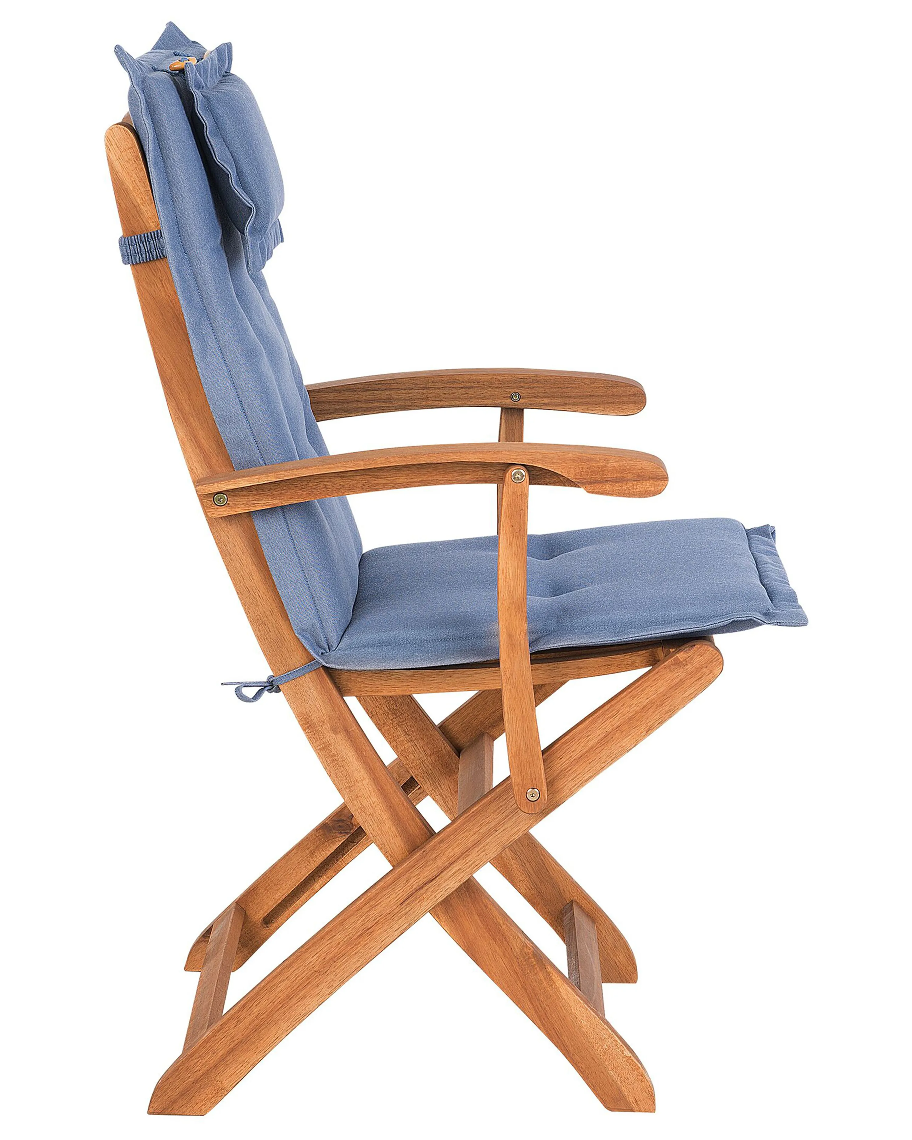 Tuinstoel MAUI Acaciahout Blauw