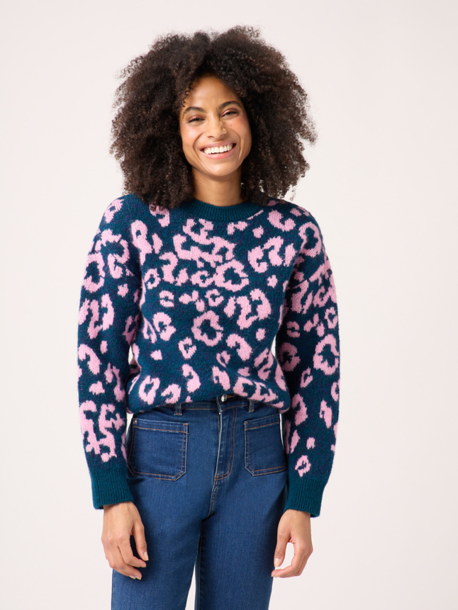 Pull imprimé léopard