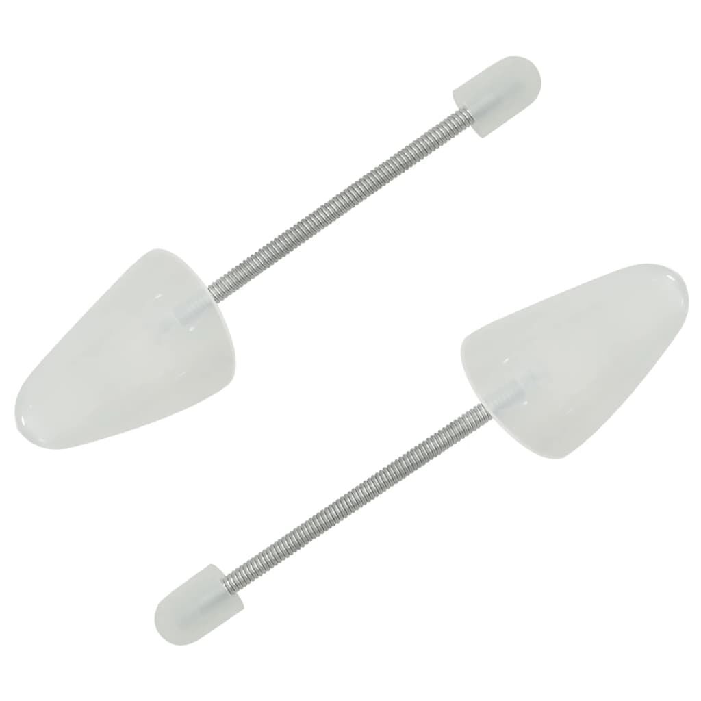 vidaXL Schoenspanners, 5 paar, wit, EU 35-38, kunststof