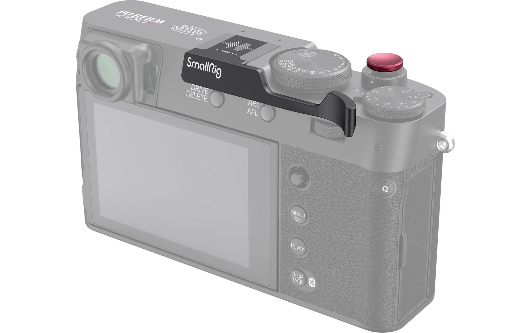 Daumengriff für FUJIFILM X100VI / X100V - SchwarzVerbessert die Sicherheit beim Halten der Kamera mit einer Hand