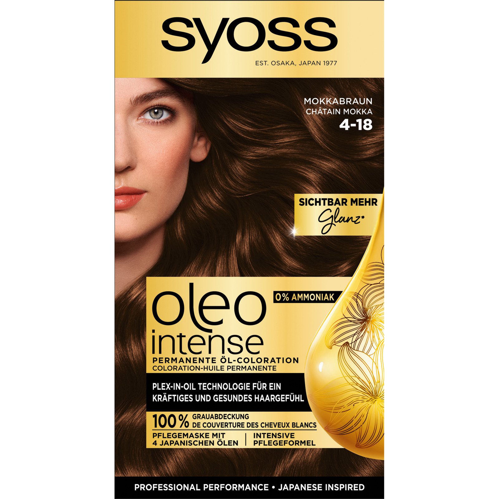 Syoss Oleo Intense Permanente Öl-Coloration Mokkabraun 4-18