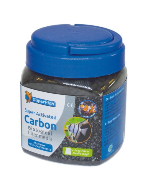 Superfish Super Actief Kool - Filtermateriaal - 8.5x8.5x10 cm 500 ml Zwart