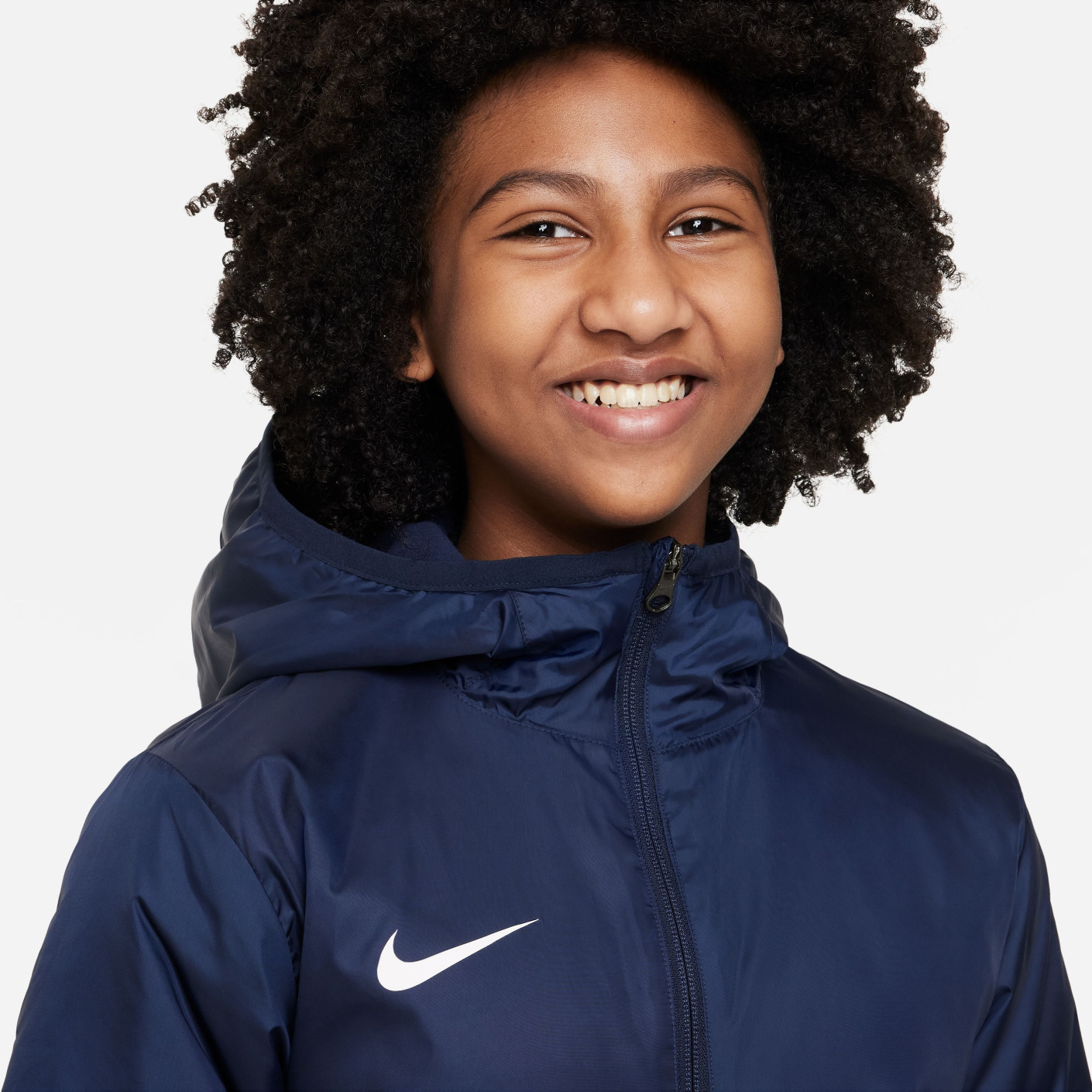 Nike Therma RPL Park 20 Jas Kids Donkerblauw