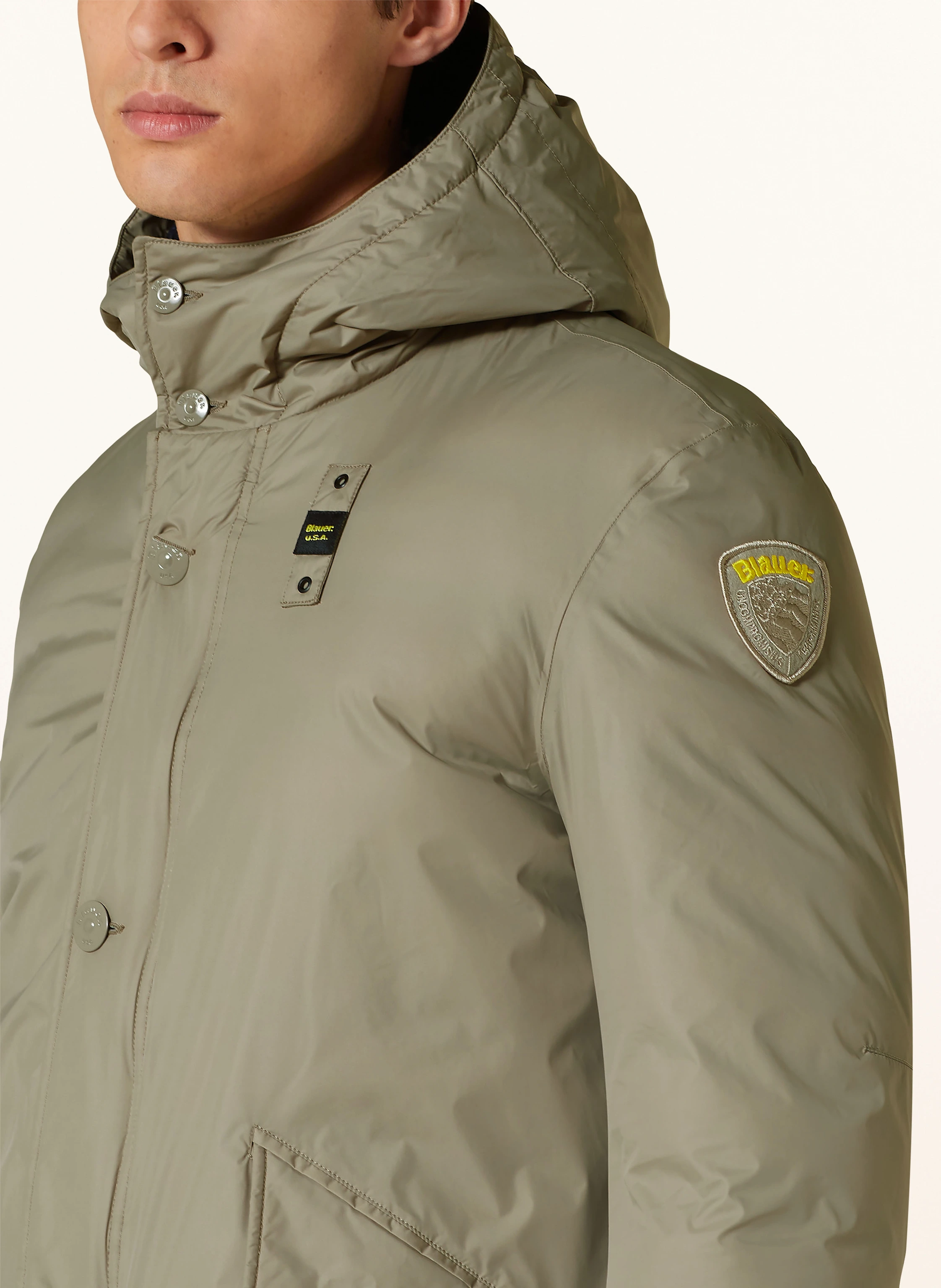Blauer Jacke