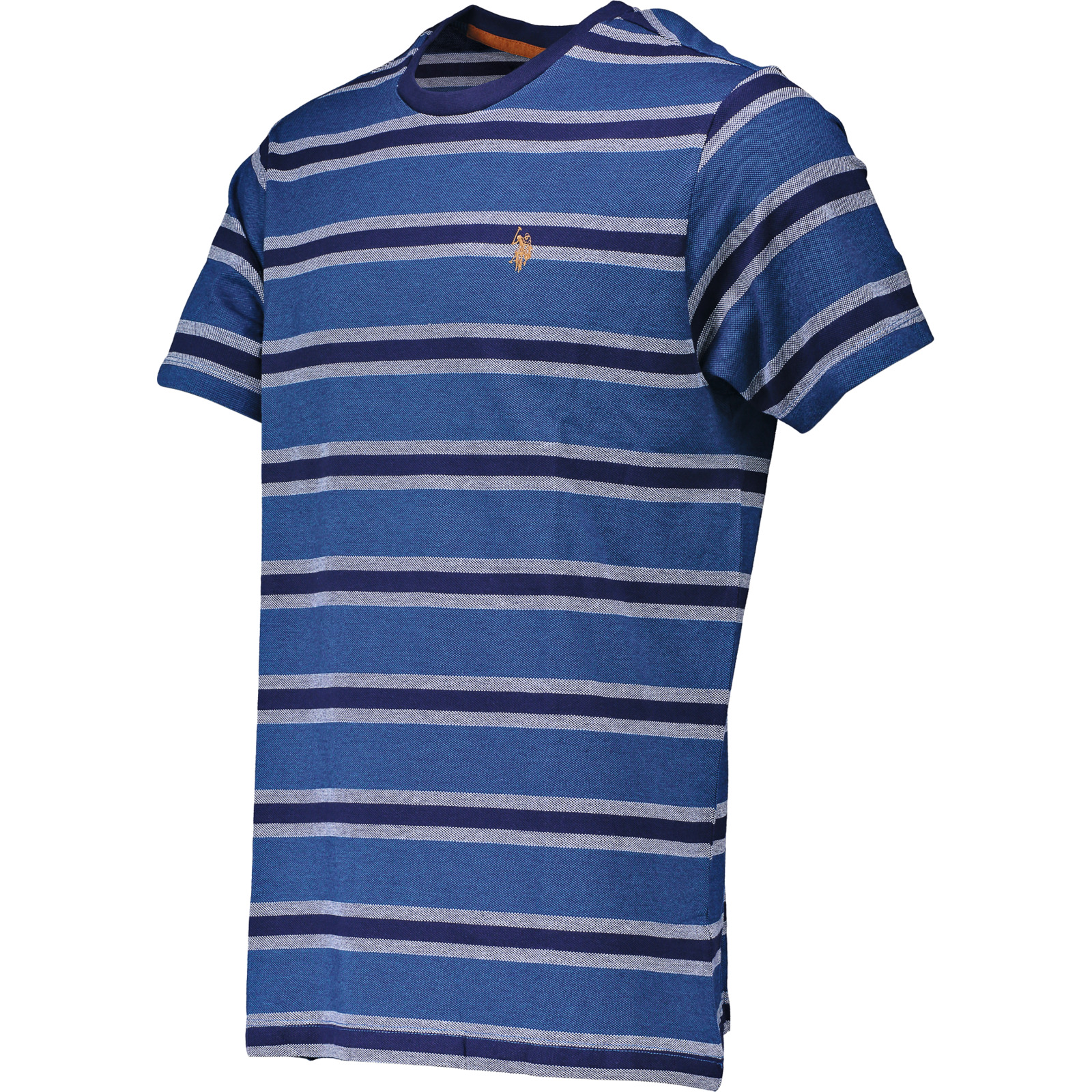 U.S. Polo Assn. Herren-T-Shirt Streifen Tee M, blau