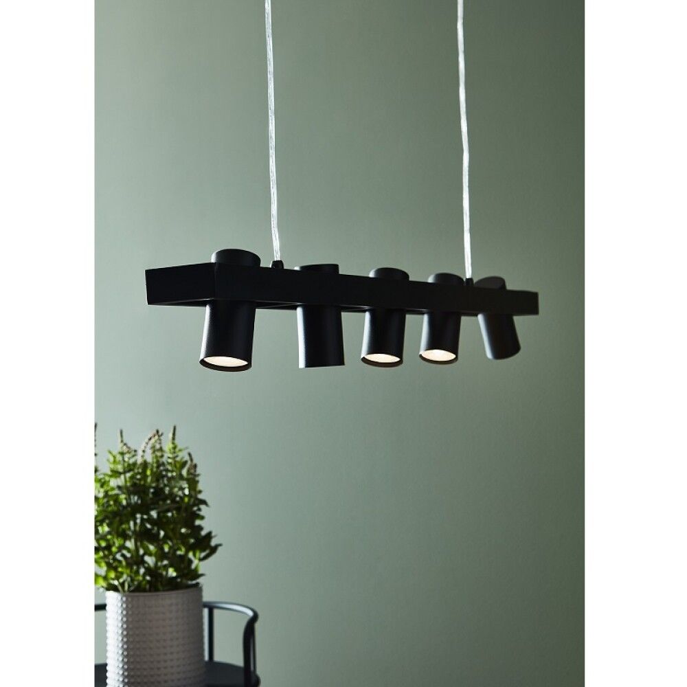 TAKLAMPE MARSKSLÖJD TORINO SVART GU10