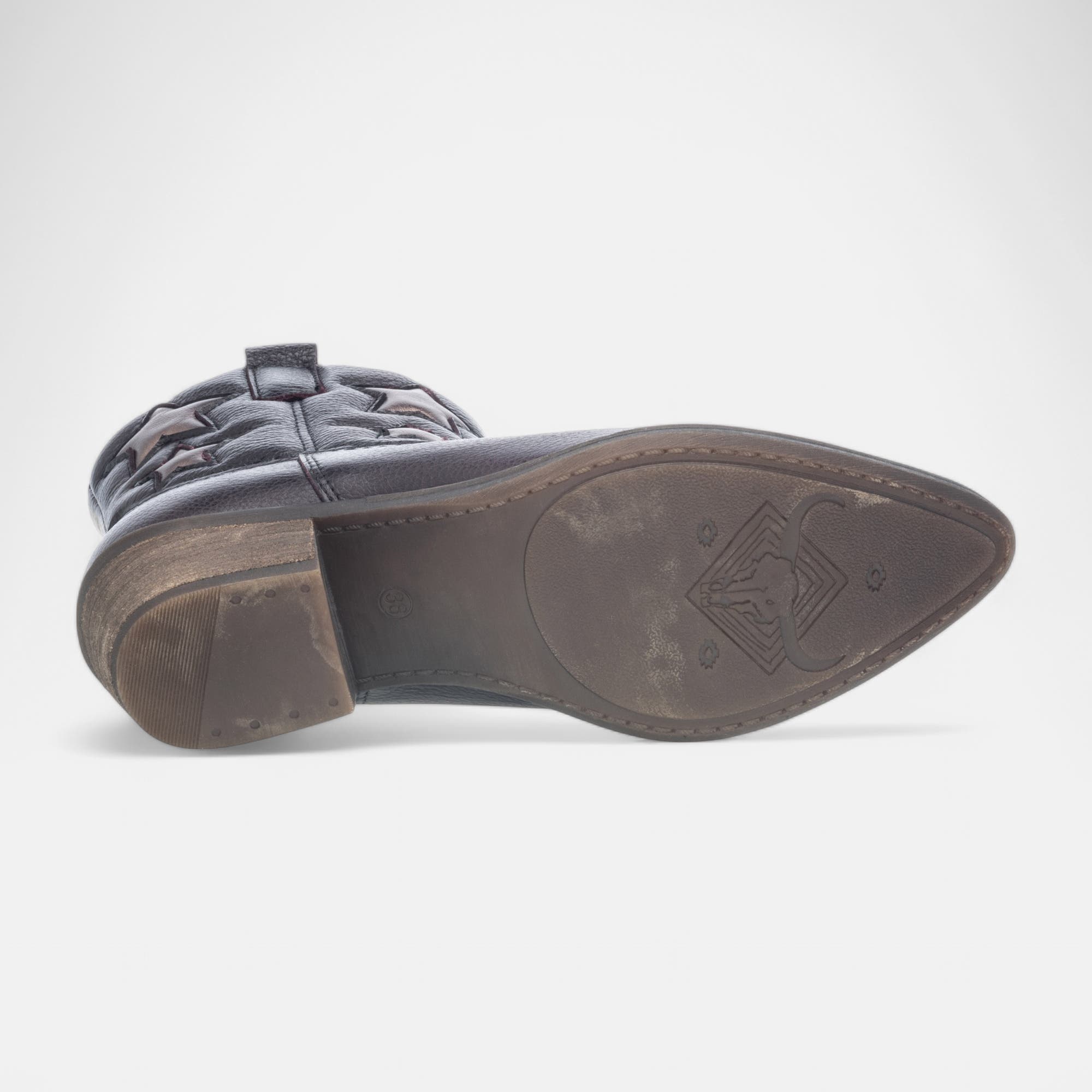 Santiags Femme en cuir bordeaux
