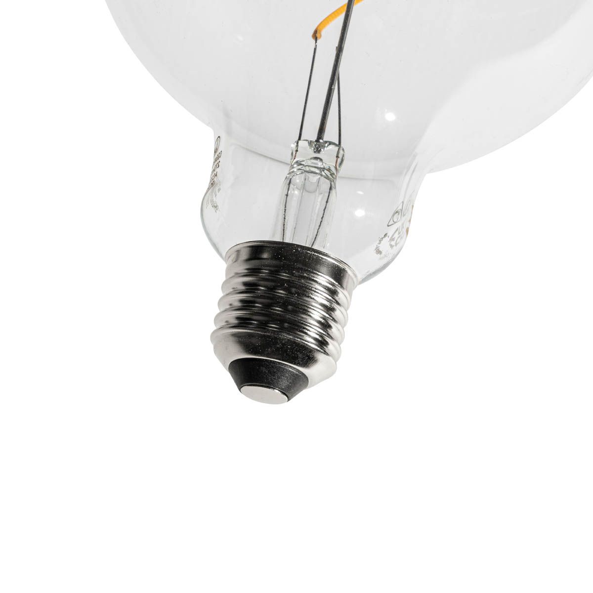 Set van 5 E27 dimbare LED lampen spiraal filament G125 4W 270 lm 2700K