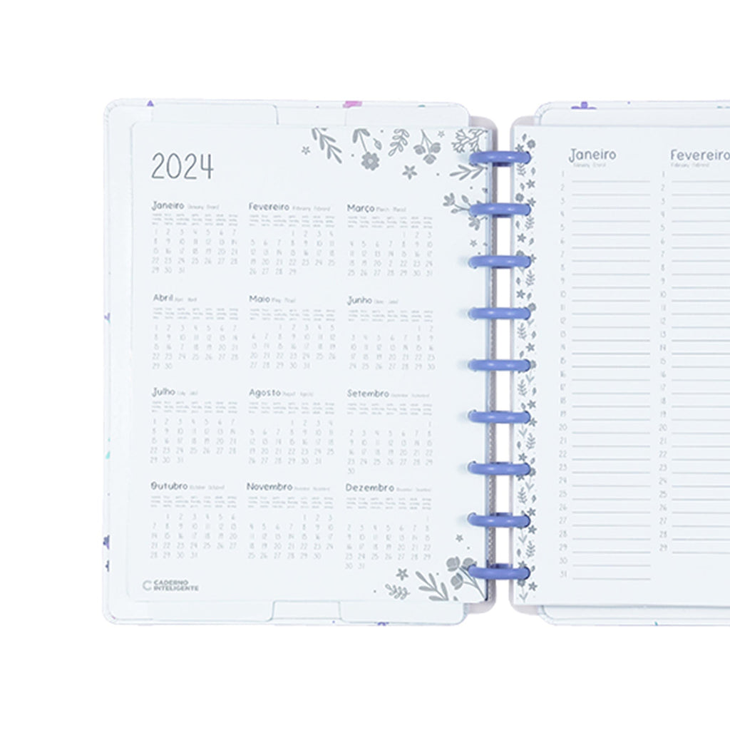 Planner Lilac Fields By Sophia Martins Caderno Inteligente