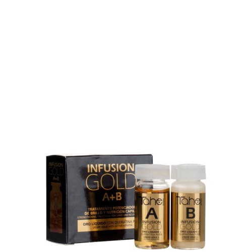 Tahe Botanic Infusion Gold A B Tratamento Potenciador de Brilho 2x10ml