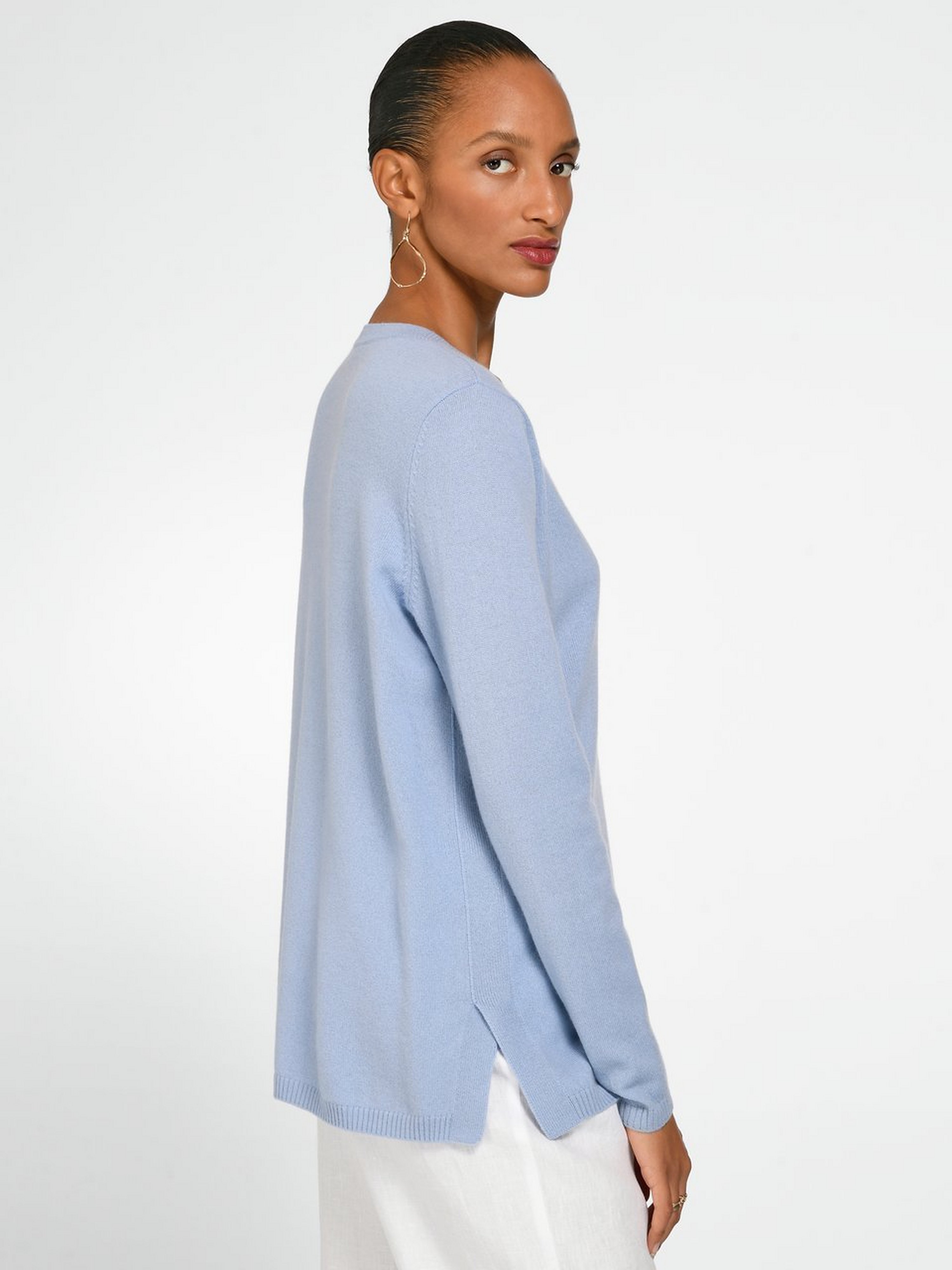 V-Pullover aus 100% Premium-Kaschmir