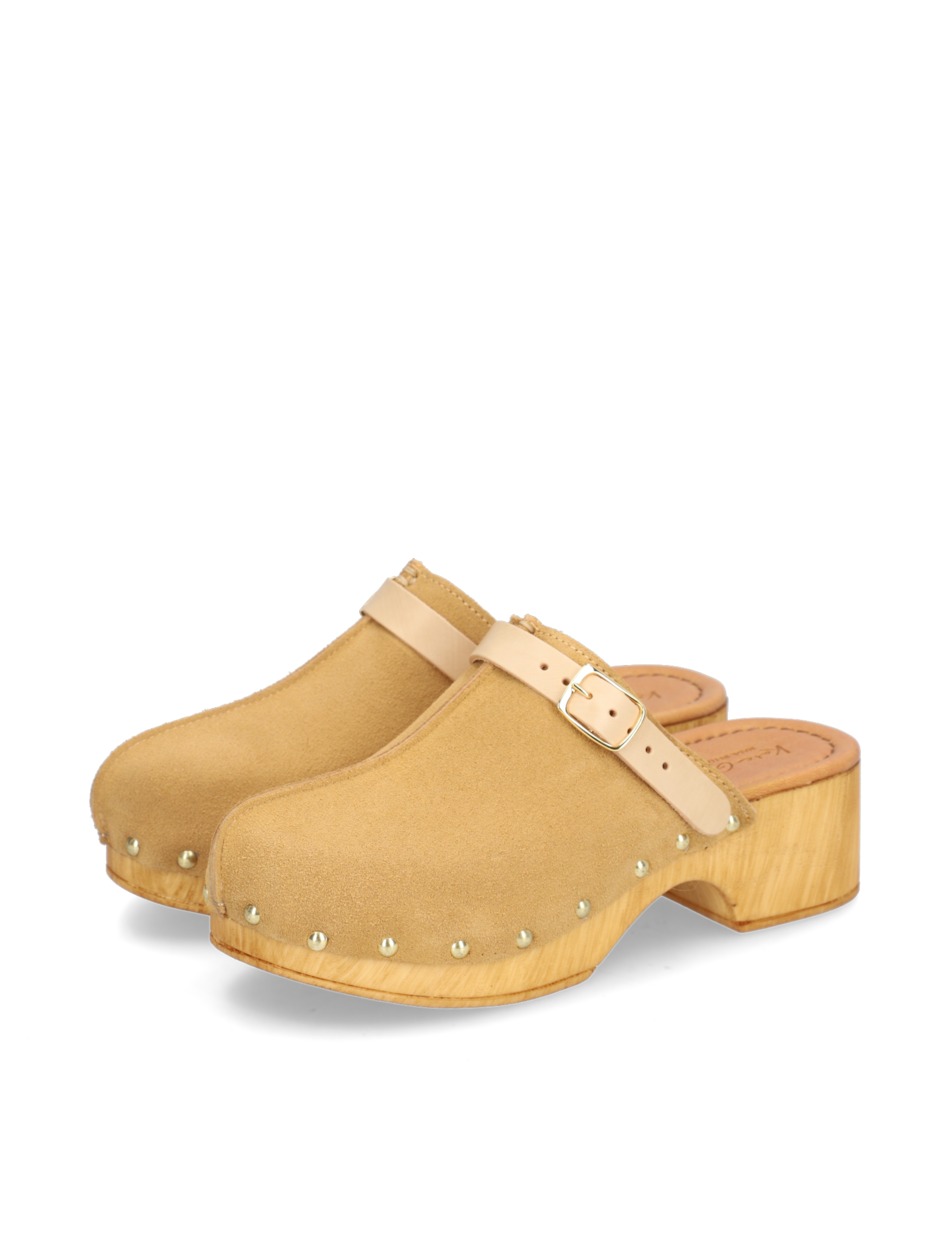 Veloursleder Pantoffel