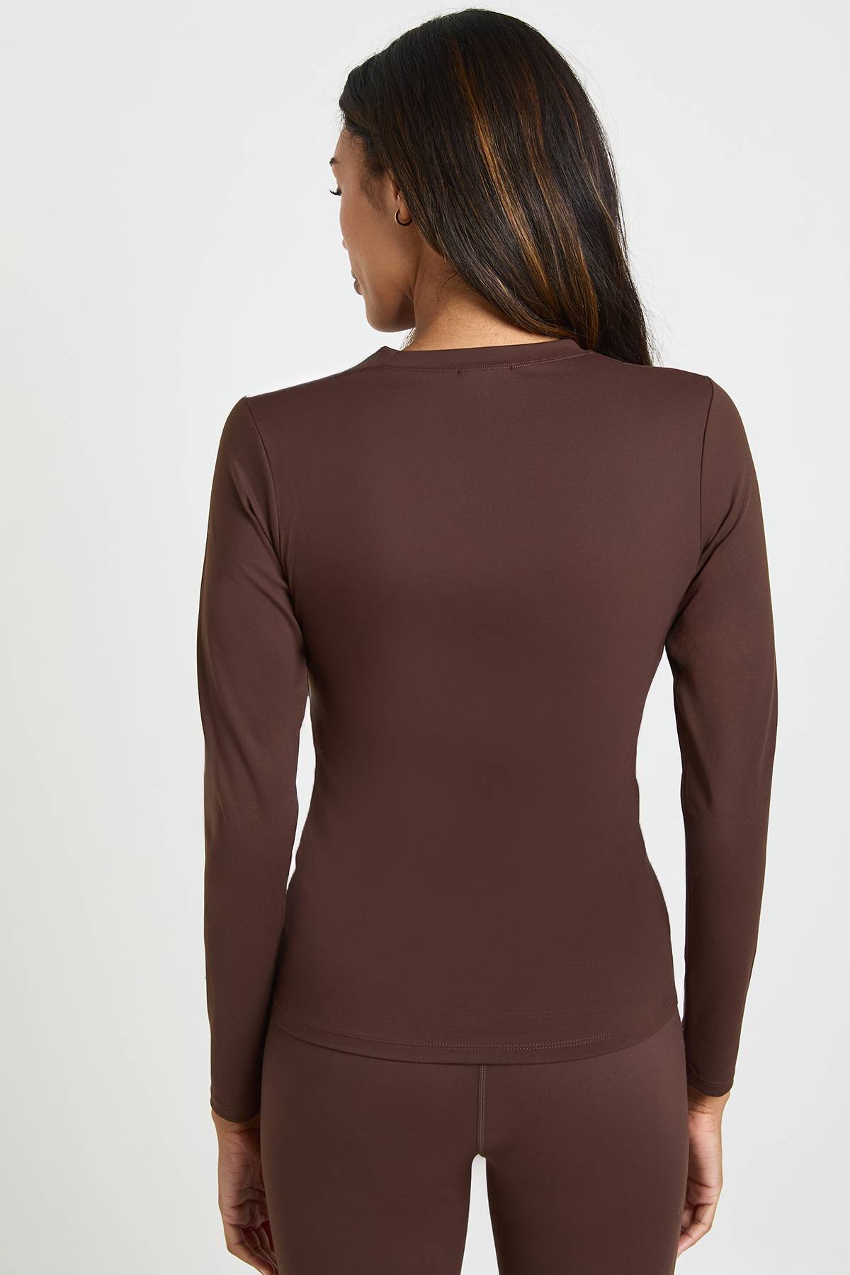 boohoo Haut à manches longues sculptant supersoft pour femme enceinte