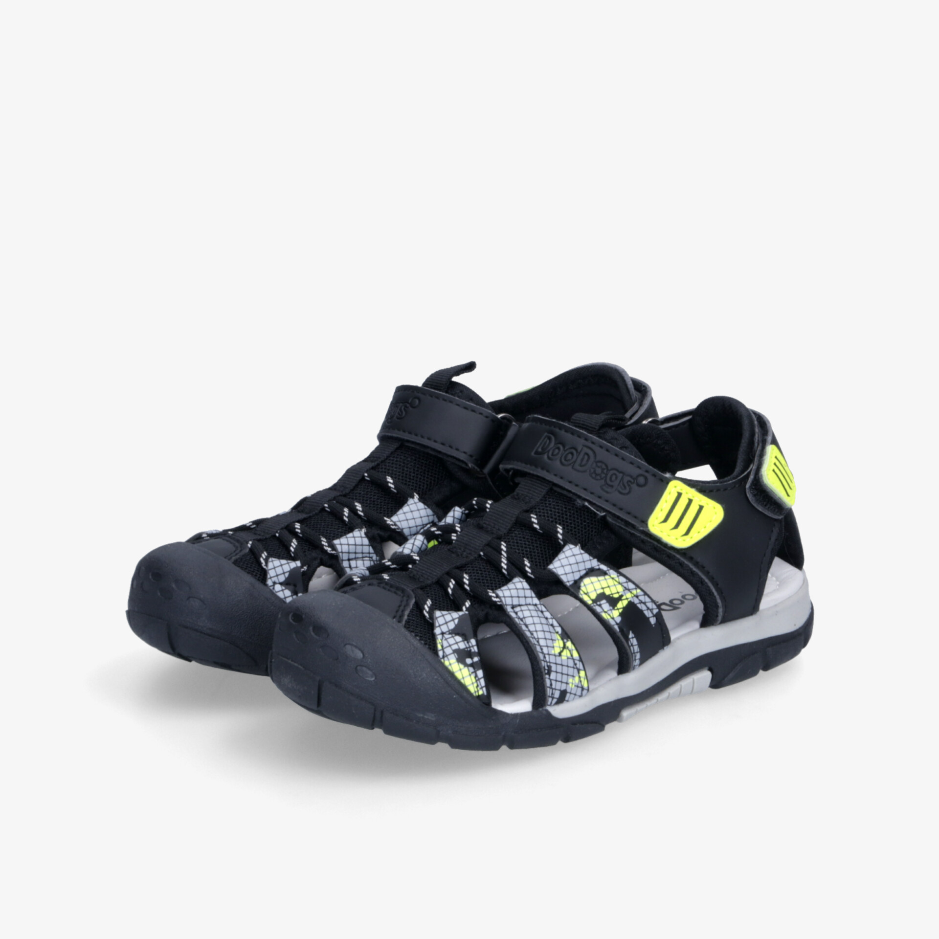 DooDogs Kinder Sandalen schwarz