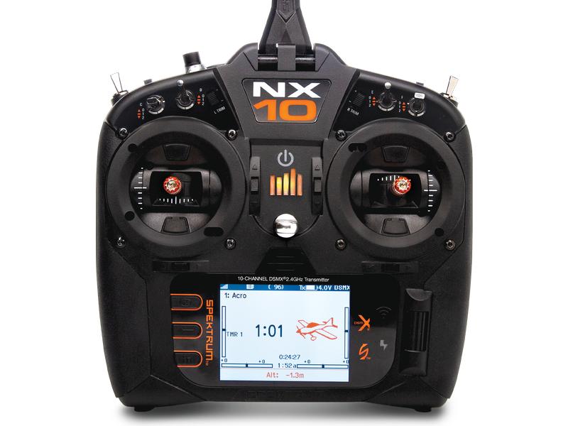 Spektrum Fernsteuerung NX10 DSMX (nur Sender) 2.4 GHz Sender mit 10 Kanälen für Flugmodelle