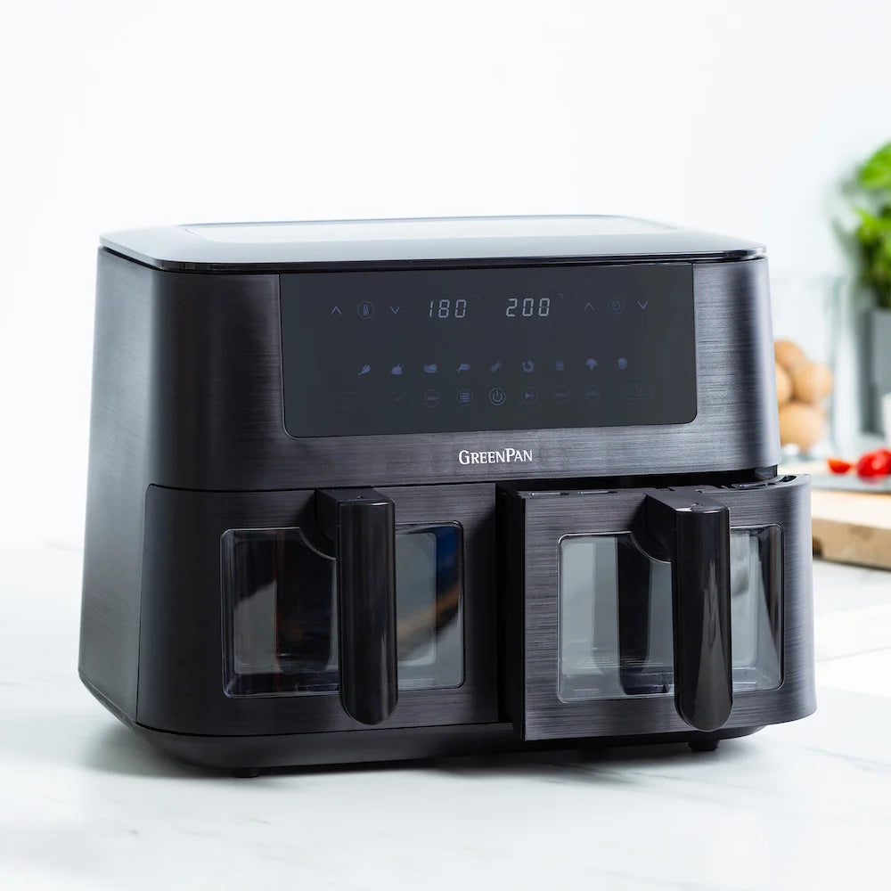 GreenPan Bistro AirFryer DUAL XL   8delig Bak set PFAS-vrij