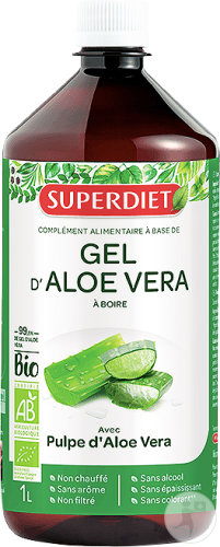 Superdiet Gel D'Aloe Vera Bio À Boire Flacon 1l