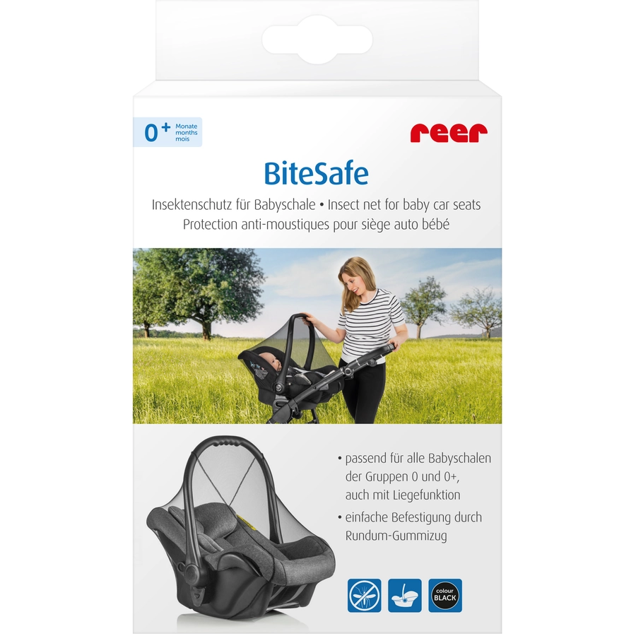 reer BiteSafe Insektenschutz für Babyschale schwarz