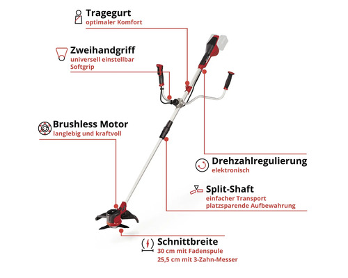 Einhell Power-X-Change AGILLO 36 V (2x18 V) accu grastrimmer zonder accu en lader