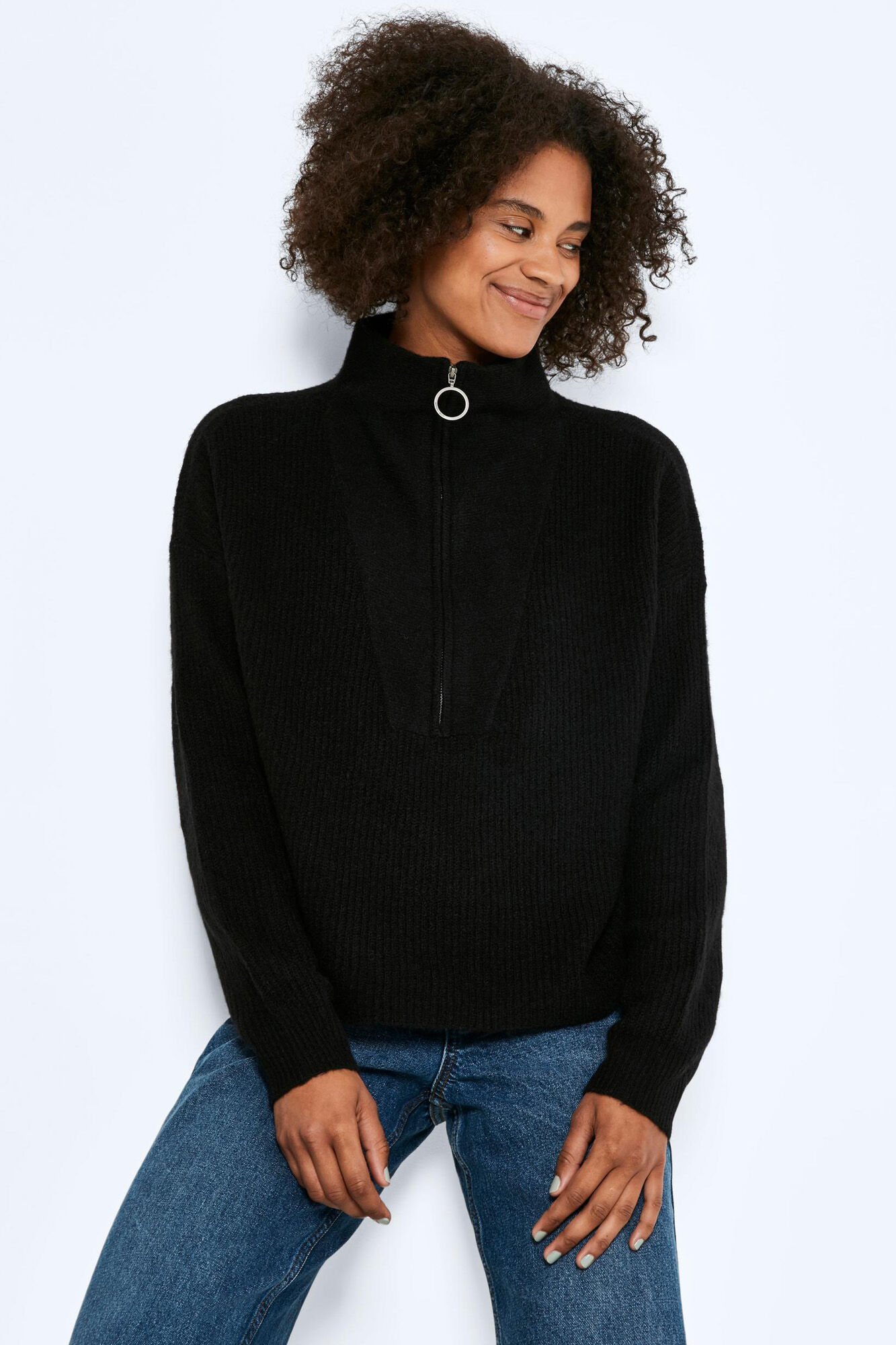 Suéter de gola alta oversized