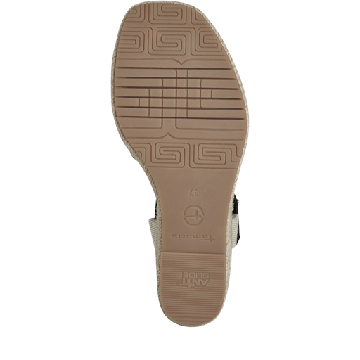 Tamaris Højhælede Wedge Sandaler, Black, 39