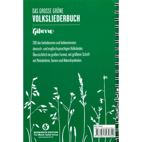 Bosworth Das große grüne Volksl. Git.