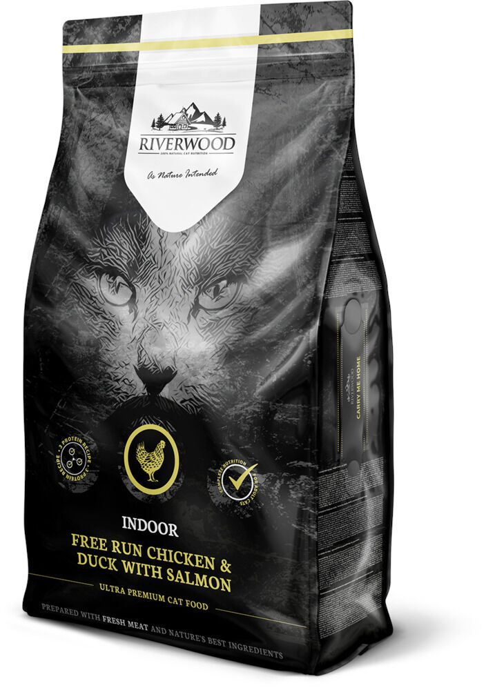 Riverwood Indoor - Kattenvoer - 6 Kilogram - eend, zalm, kip