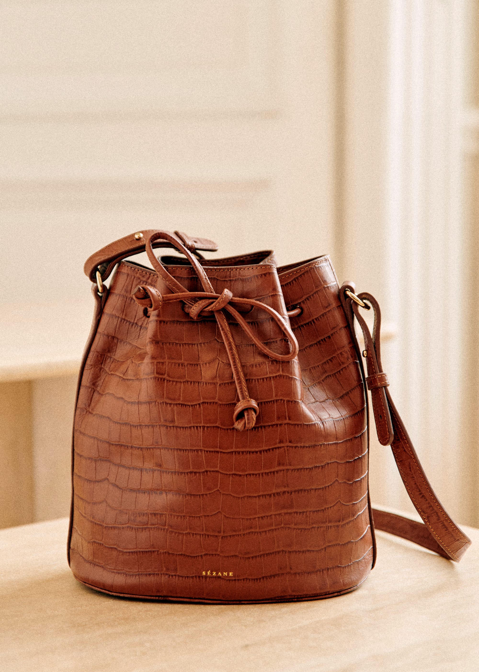 Bourse Farrow - Camel Croco - SACS/NEW SACS Nos Sacs Iconiques 5906327