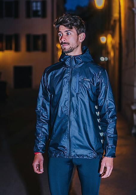 COUREUR DU DIMANCHE - VESTE COUPE-VENT TRICOLORE M